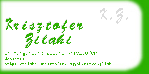 krisztofer zilahi business card